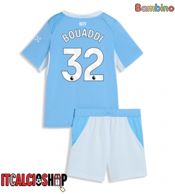 Manchester City Ayyoub Bouaddi #32 Prima Maglia Bambino 2026-27 Manica Corta (+ Pantaloni corti)